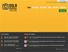 Tablet Screenshot of dslrworkshops.com